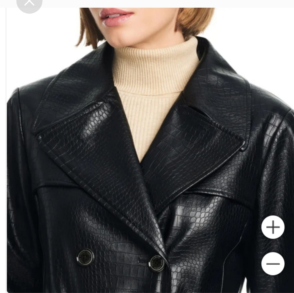 Vince Camuto Ladies' Maxi Faux Leather Jacket nwt - Picture 4 of 9